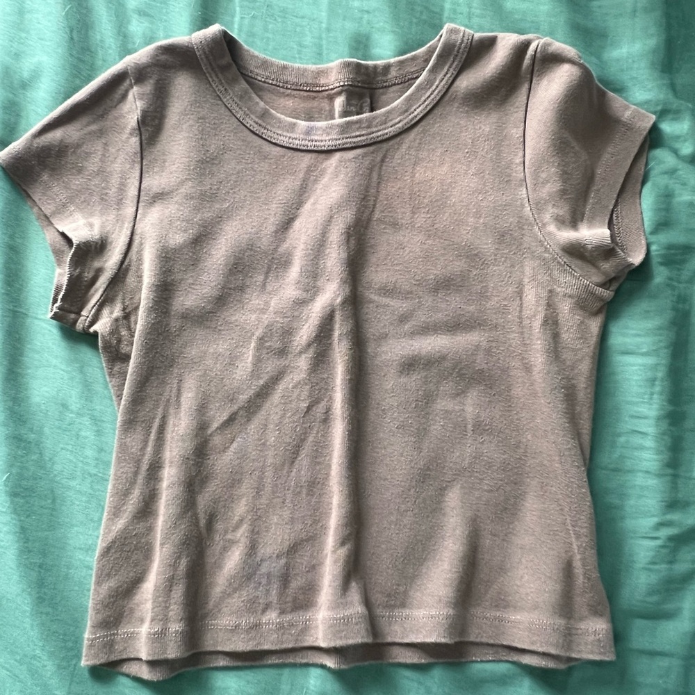 Brandy Melville John Galt Brown Crop Top